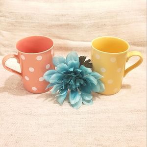 Ganz pastel polka dot mugs